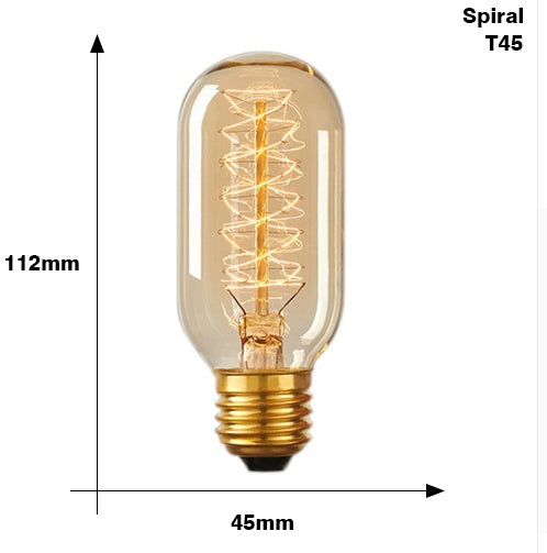 Bulb Edison E27 220V 40W ST64 A19 T45 G80 G95 G125 Iluminat cu fulg cu fulg incandescent