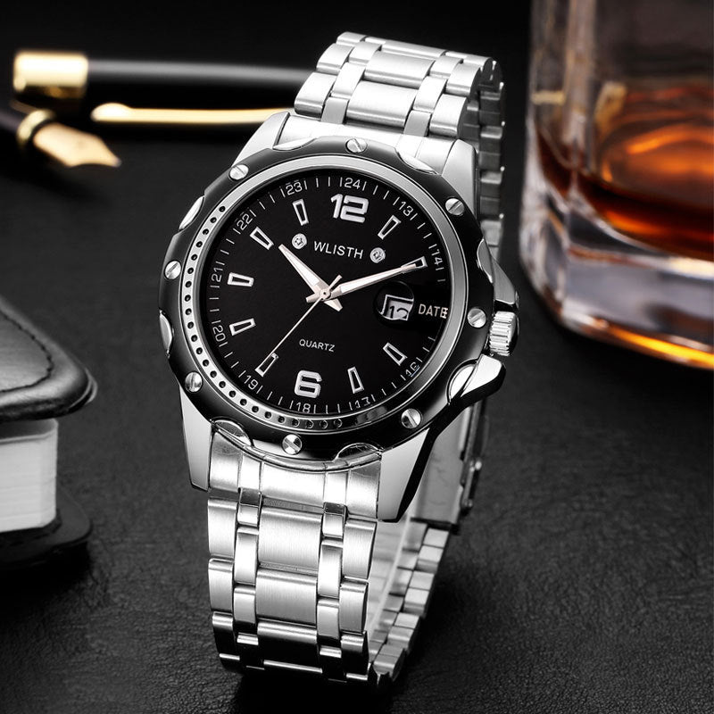 Waterproof Men's Calendar Business Quartz Watch