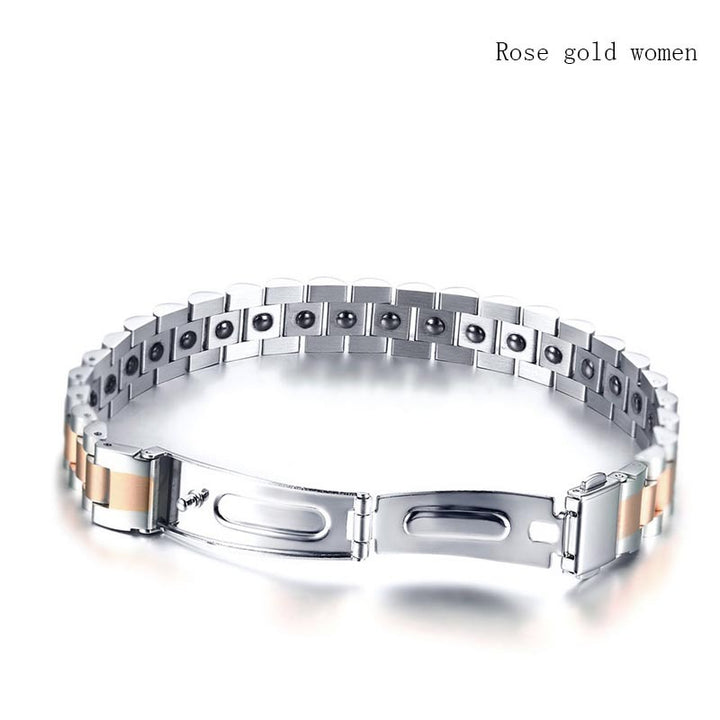 Fashion Titanium Steel Magnet Bracelet For Men And Women