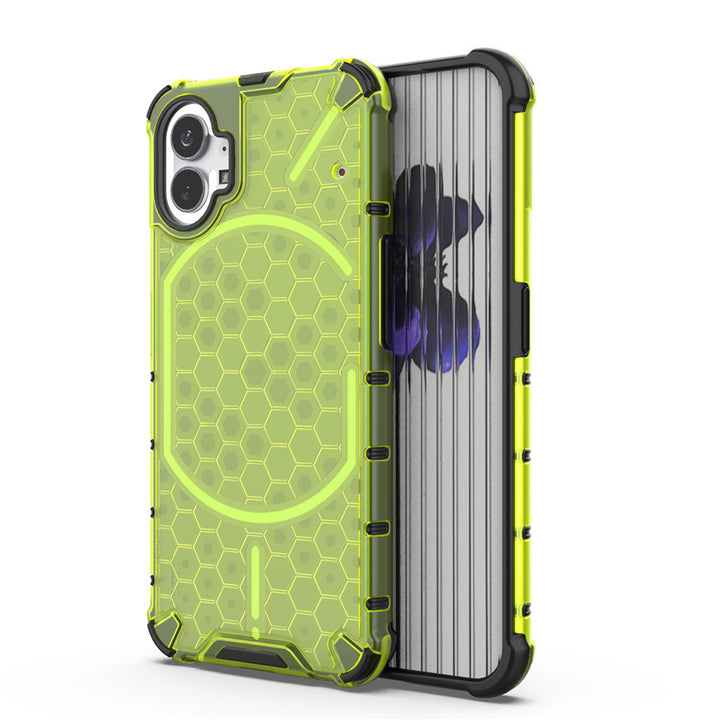 Honeycomb Drop-resistant Phone Case Transparent Creative Armor