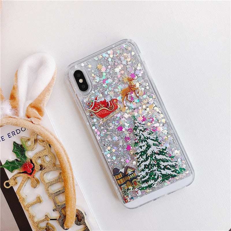 Compatible With  , Santa Claus Christmas Tree Quicksand Shell