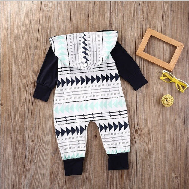 Pajamas Hooded Triangle Arrow Newborn Harness