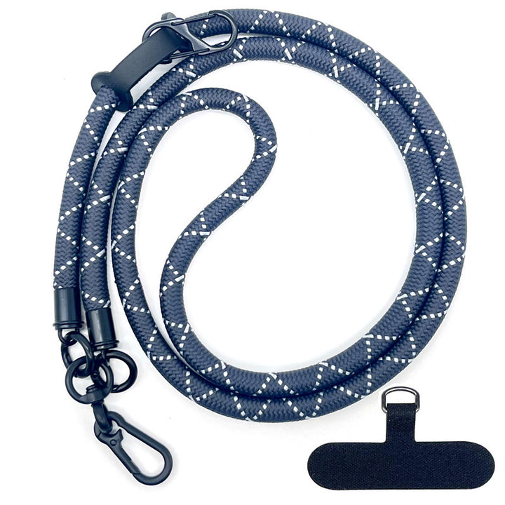 10 mm Climbing Rope Telefon mobil Garnitură Lankard Garnitură reglabilă Crossbody Telefon mobil curea cu Curea de cameră cu curea de cameră anti-pierdere a gâtului