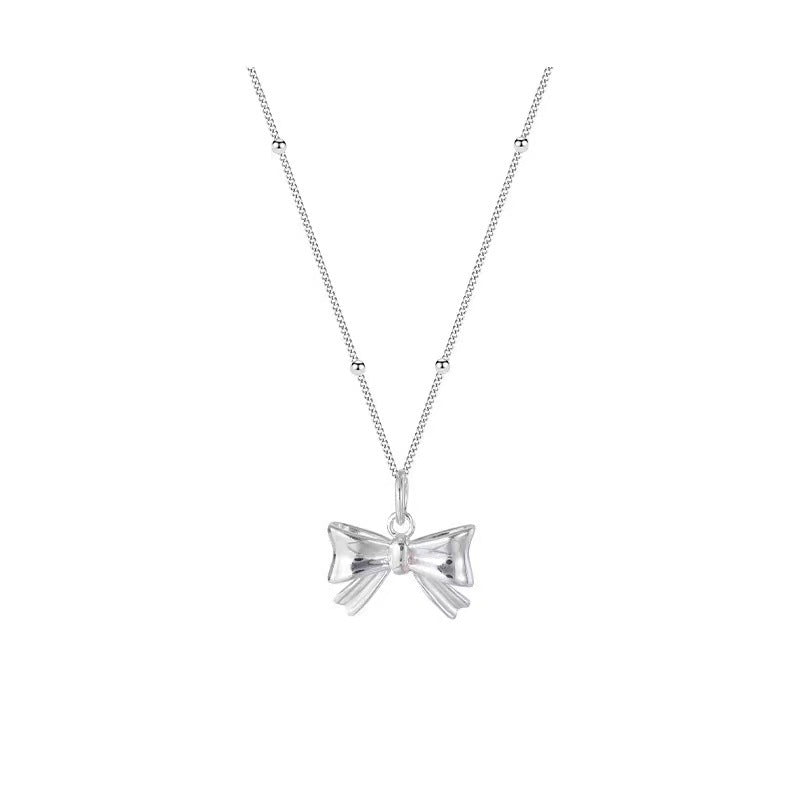 Women's Simple Sweet Bow Temperamental Minority Design High-end Clavicle Necklace