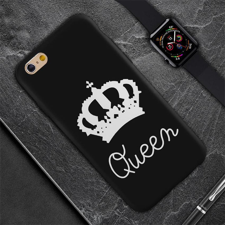 Crown King personalizat pictat carcasă de telefon simplu