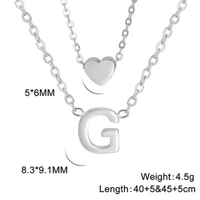 Elegant And Fashionable, Carefully Shaped 26 Letter Necklace