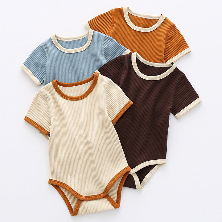 Baby Summer Short Sleeve Triangle Bodysuit