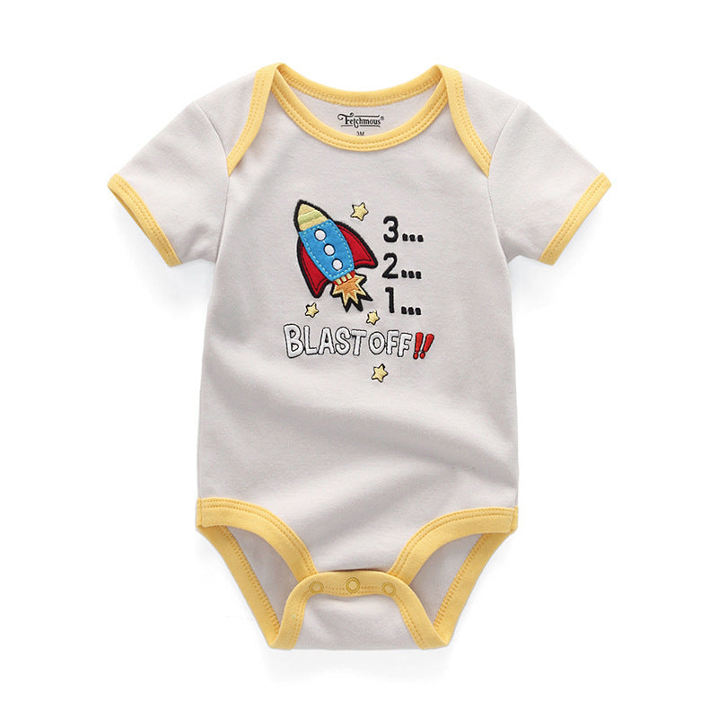 Baby  Cotton Cartoon Ha Clothes Triangle Climbing Suit