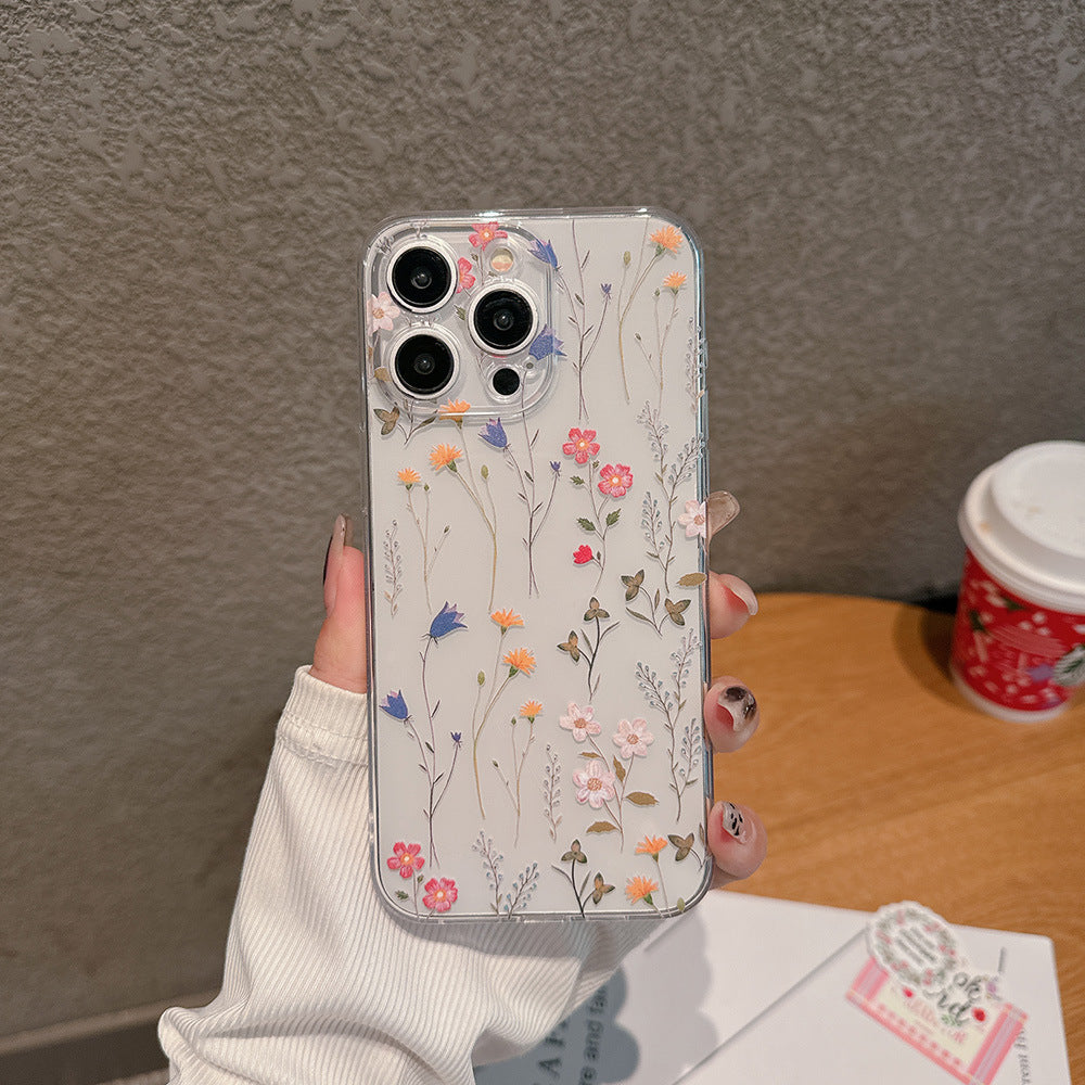 Ins Floral Phone Flower Protective Case