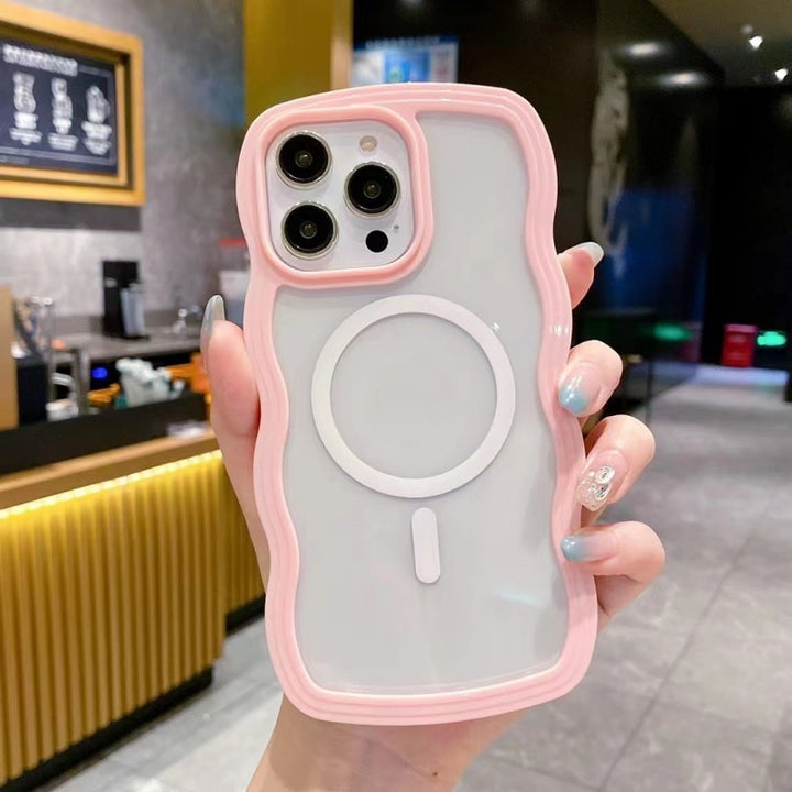 Magnetic Suction Suitable Big Wave Material Phone Case