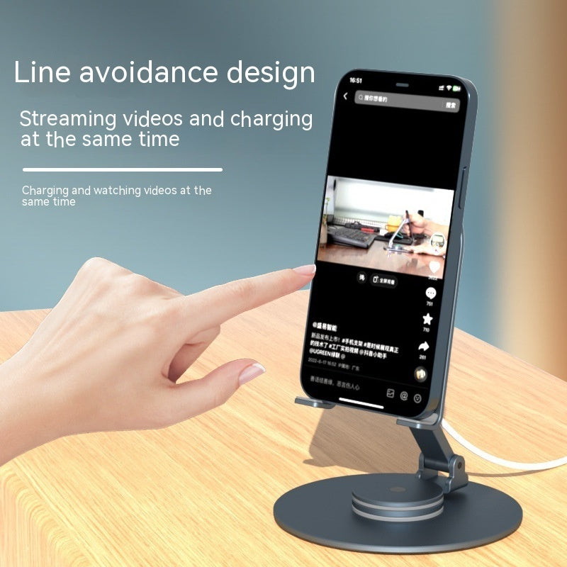 Desktop Adjustable Portable Wireless Charging Rotary Magnetic Adhesive Mobile Phone Tablet Computer Stand