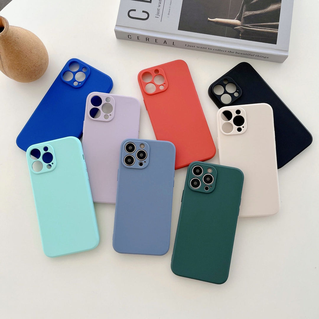 Suitable For 16PRO Fine Hole Frosted TPU Straight Edge Mobile Phone Case