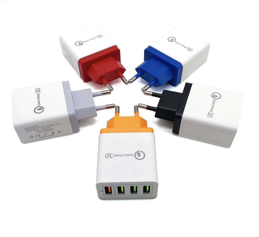 Încărcător USB Quick Charge 3.0 4 Adaptor pentru telefon pentru tabletă Portabil Portabil Mobile încărcător rapid