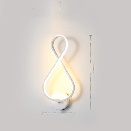 Lampa de perete cu LED -uri nordic lampa noptieră pentru dormitor minimalist