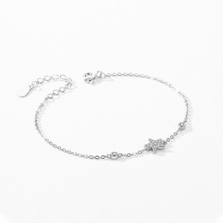 S925 Sterling Silver Sweet Loving Heart Butterfly Bracelet