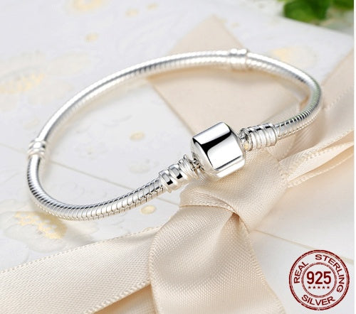 Lux 100% 925 Sterling Silver Charm Lanț Fit brățară originală Brățară pentru femei Bijuterii autentice Pulseira cadou XCHS902