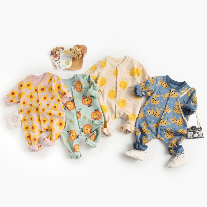 Baby Clothes Cartoon Long-Sleeved Romper