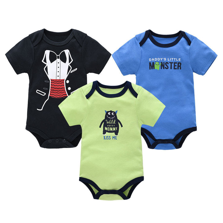 New short sleeve baby clothes