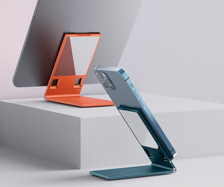 Desktop Folding Portable Mobile Phone Holder With Mirror