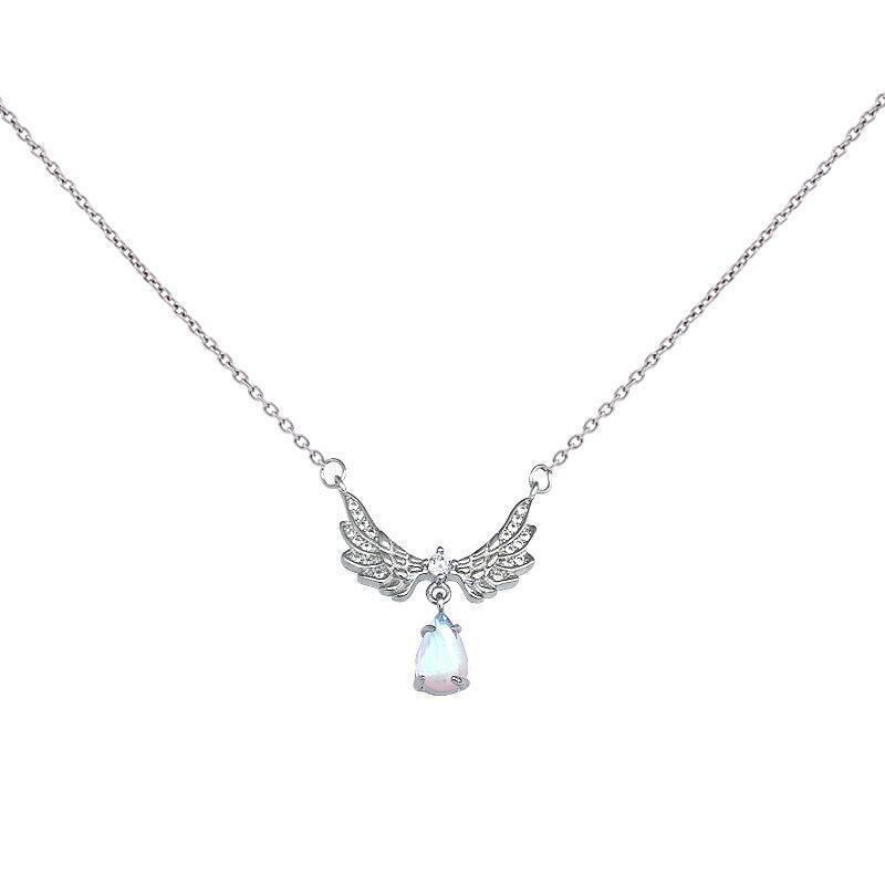 Angel Wings Moonstone Colier pentru femei