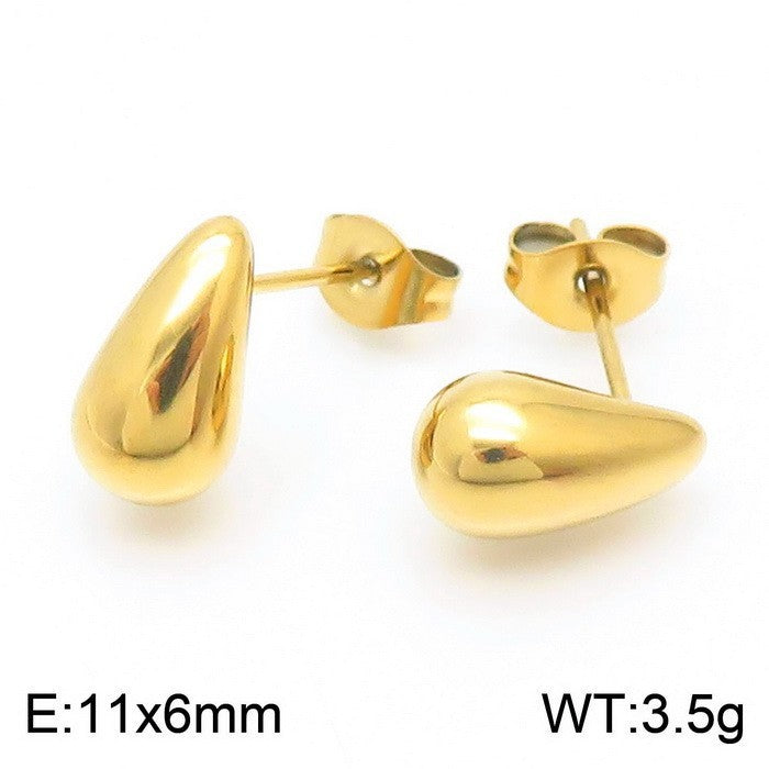 Fashion Drop-shaped Solid Geometric Earrings