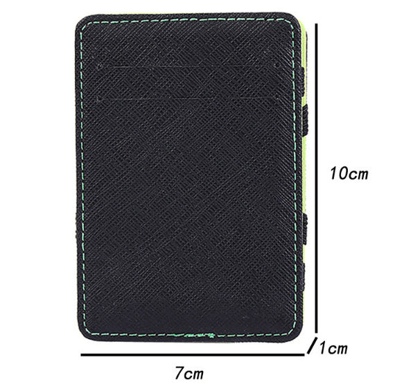 Flip Magic Wallet Cross Pattern Suport pentru card scurt