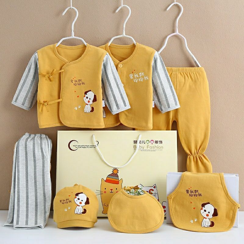 Pure Cotton Baby Clothes Spring And Autumn Summer Children Gift Box Set