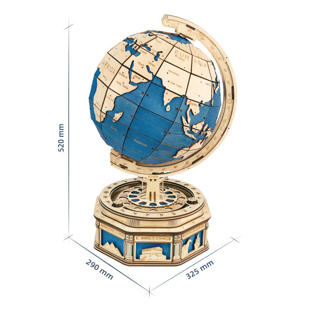 RoboTime Globe Earth 567pcs 3d Puzzle Puzzle Games Map ocean Bilă Asamblare Model Toys XMS Cadou pentru copii băieți picătură