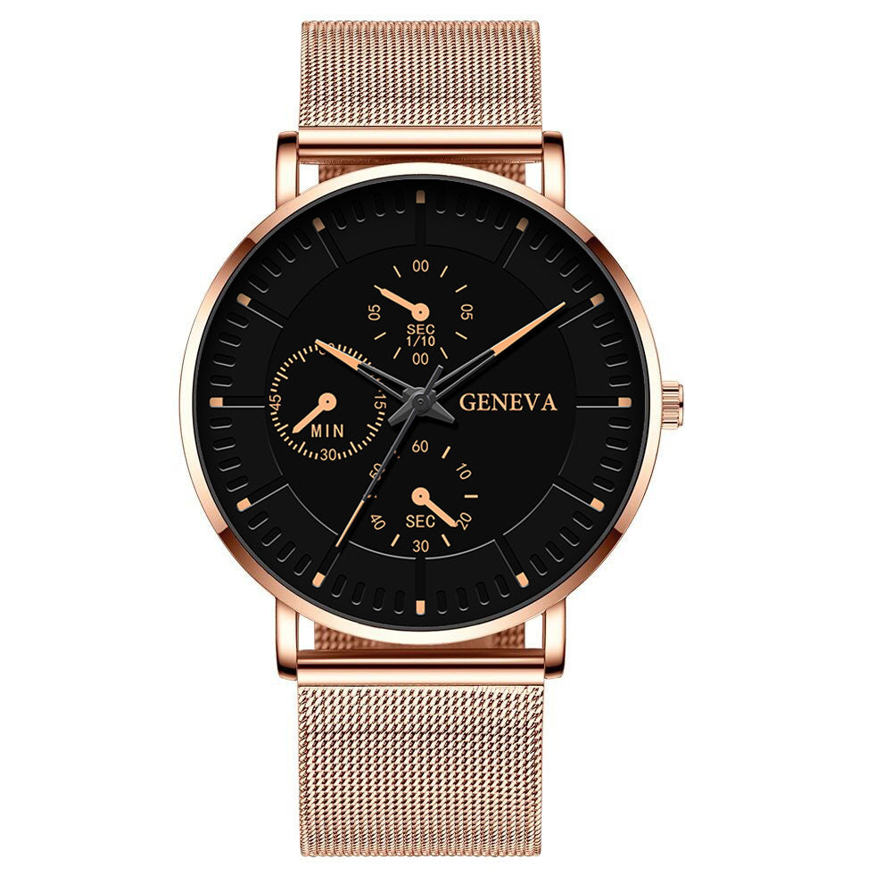 Fashion Coreean Fashion Watch Men’s Mesh Simple Simple