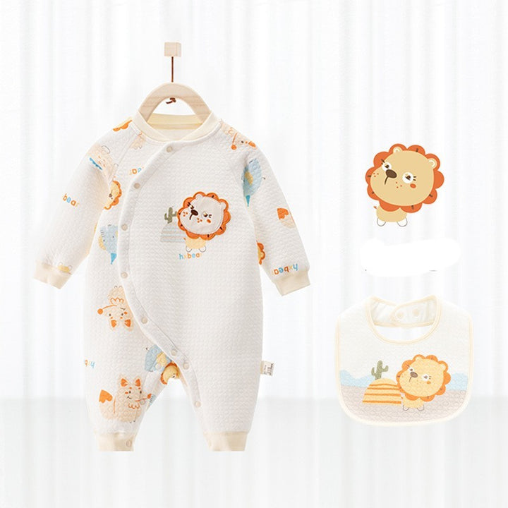 Bumbac Clip Termal Silk Onesie nou -născuți haine pentru bebeluși