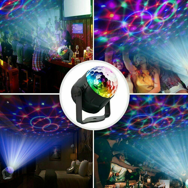 DISCO PARTIE LUMINI STROBE LED DJ Ball Sound Activat Bulb Dance Lampa