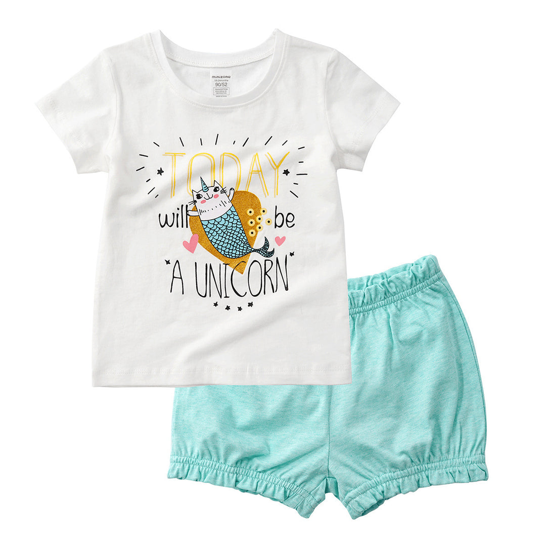 Summer Baby Two-piece Short-sleeved Children's Clothing