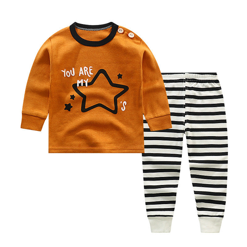 Long sleeve solid color children's clothing