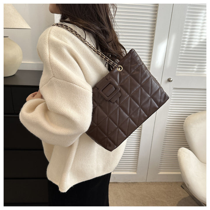 Women Shoulder Bags New Trendy Chic Chanel-style Rhombus Chain Bag