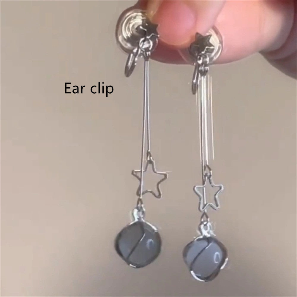 Women's Long Opal Ear Clip Simple