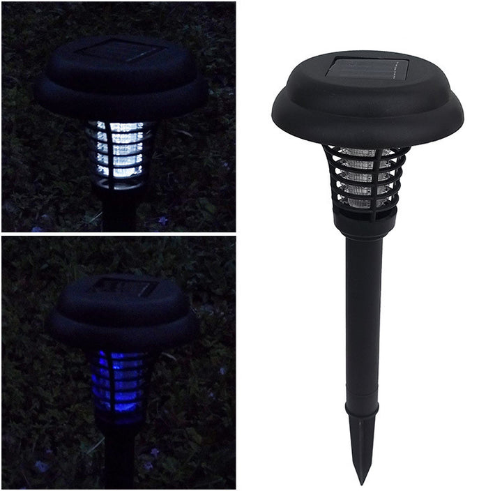 LED SOLAR LED reîncărcabil lampă anti-țânțari cu zboruri electronice zapper insect dăunători uv capcană lampa de grădină exterioară