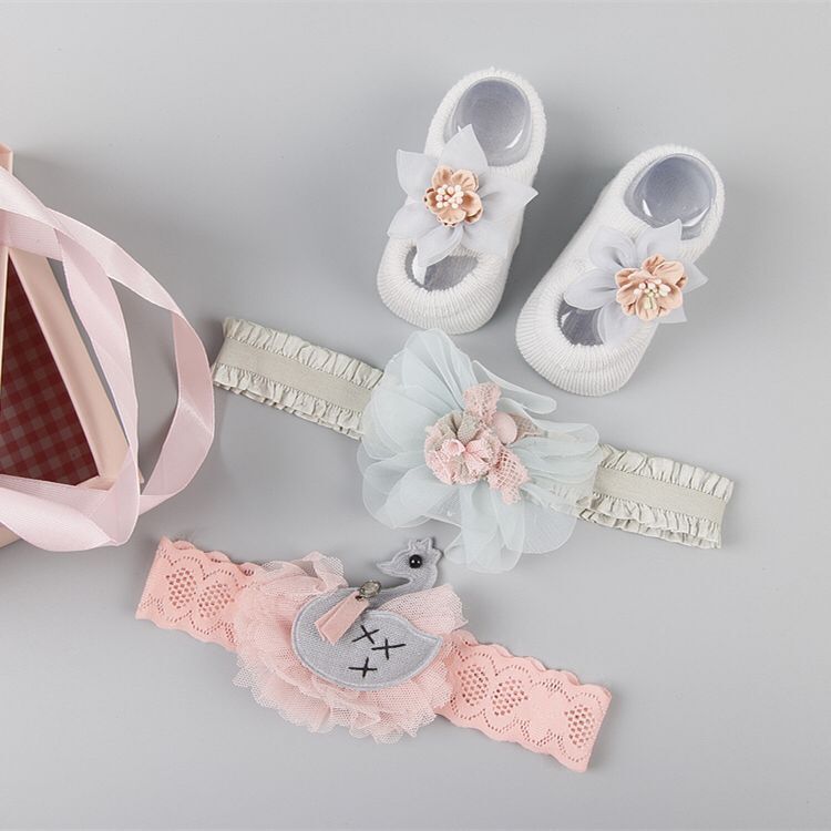 Accesorii pentru păr nou pentru copii Socks and pantofi set set