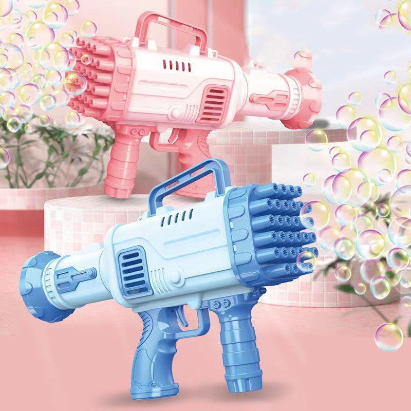 32 găuri Bazooka Bubble Machine Electric pentru copii Gatling Bubble Gun automat poros