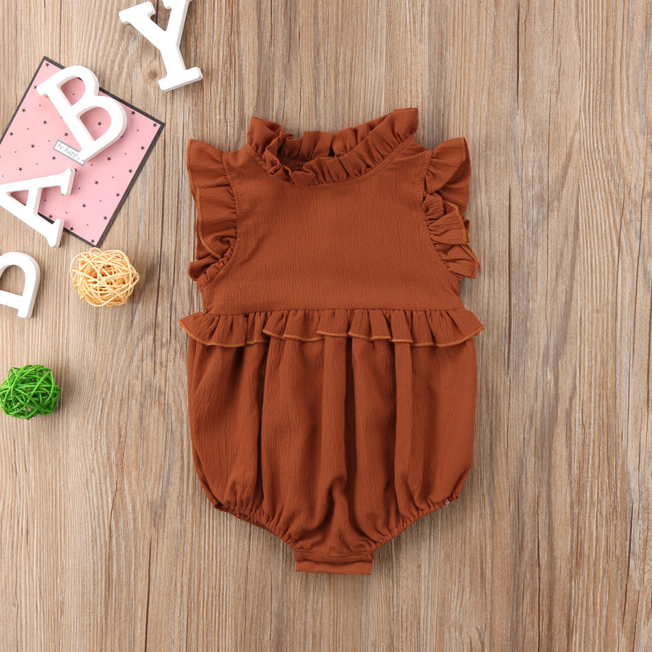 Gwen Sleeveless Ruffled Romper