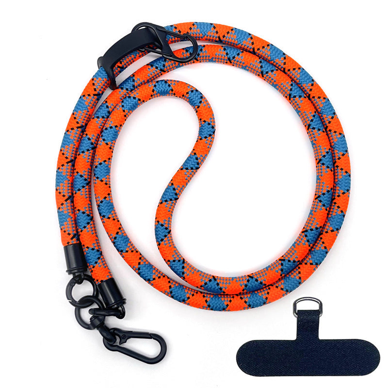 10 mm Climbing Rope Telefon mobil Garnitură Lankard Garnitură reglabilă Crossbody Telefon mobil curea cu Curea de cameră cu curea de cameră anti-pierdere a gâtului