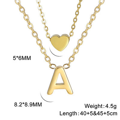 Elegant And Fashionable, Carefully Shaped 26 Letter Necklace