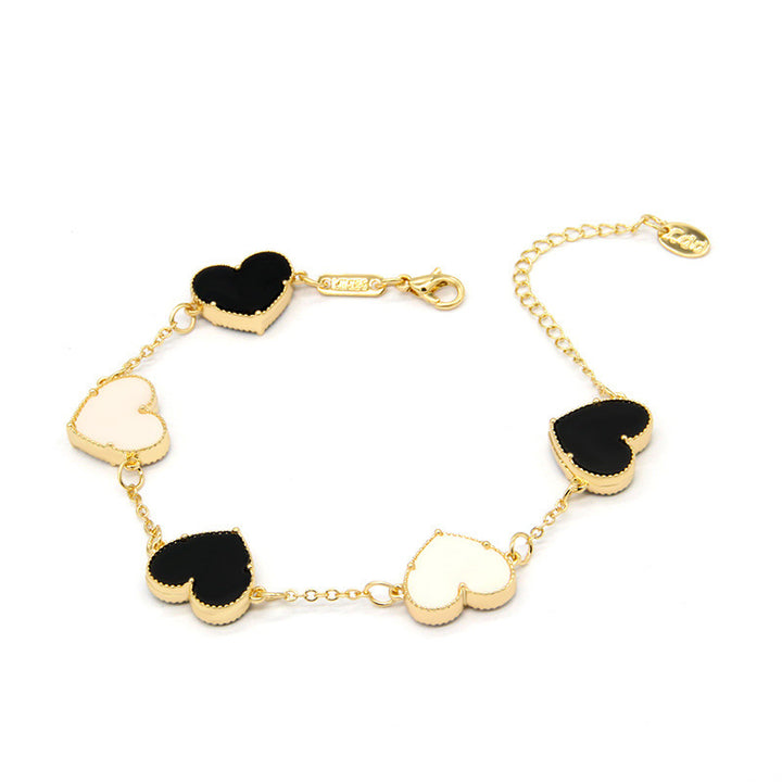 Double Sided Butterfly Heart Bracelet Fashion Bracelet