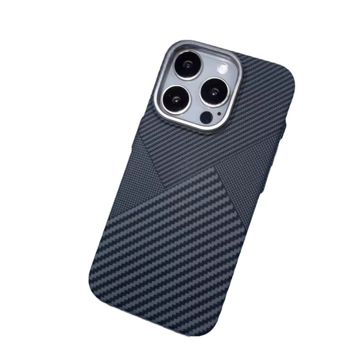 Applicable To IPhone15 Carbon Fiber Grain Magnetic Phone Case