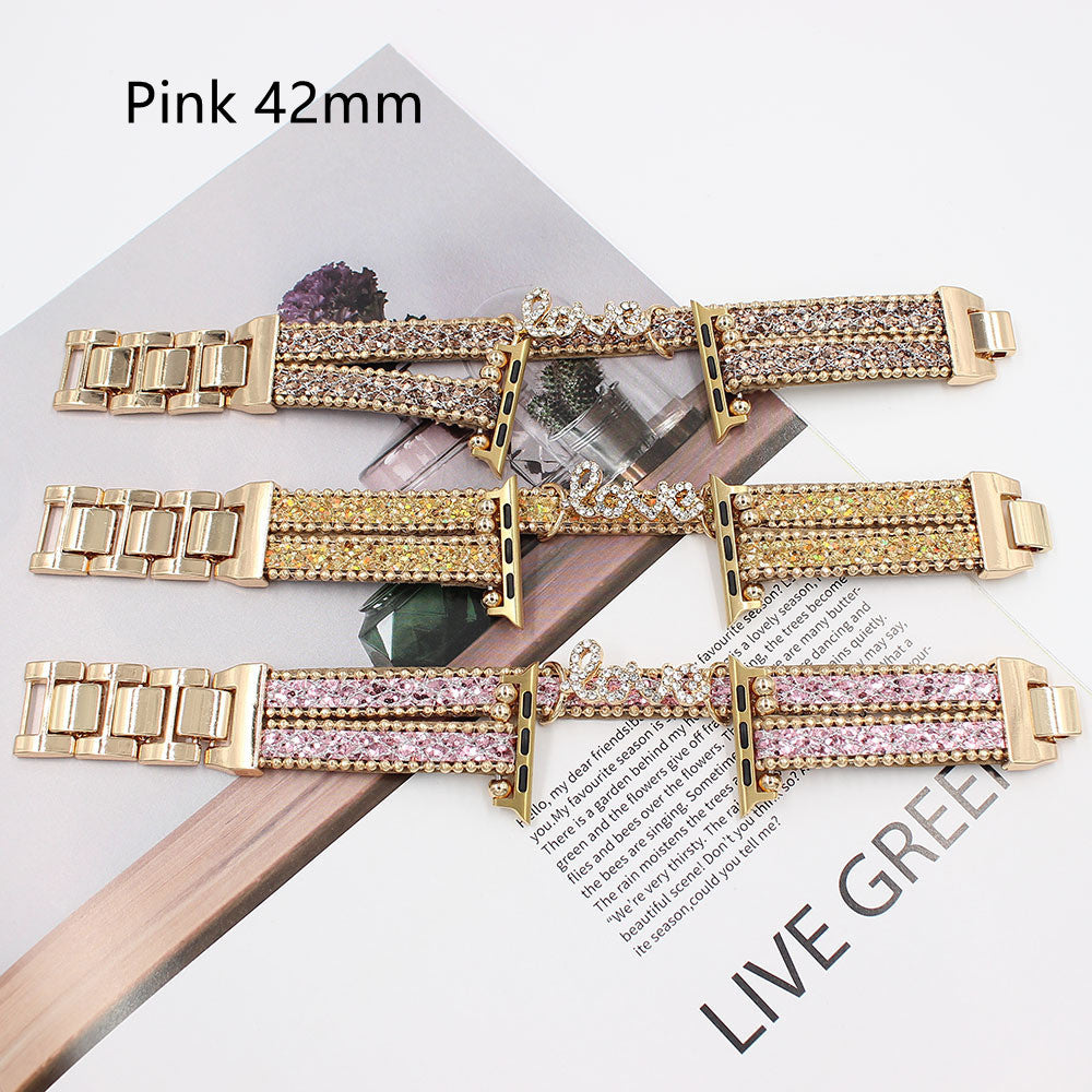 Applicable To Smart Letters Leather Watch Strap