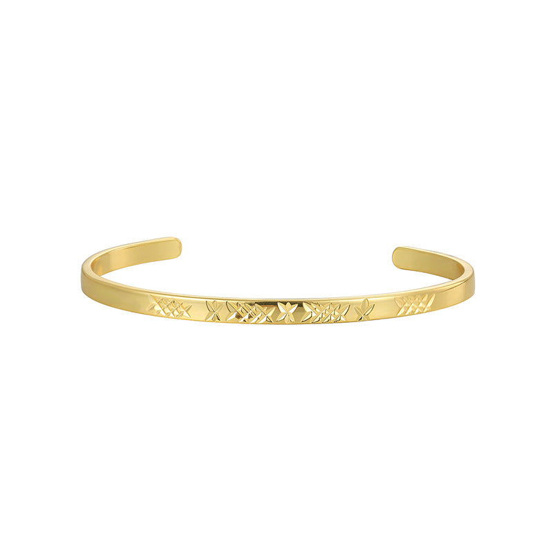 Carven Design Pattern Bracelet Simple Personalized All-match Cold Style