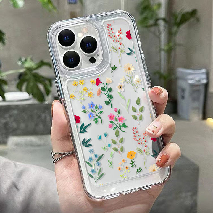 Antique Flower Transparent Phone Case