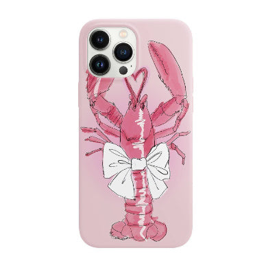 Niche Sweet Cool Lobster Film Phone Case Cover