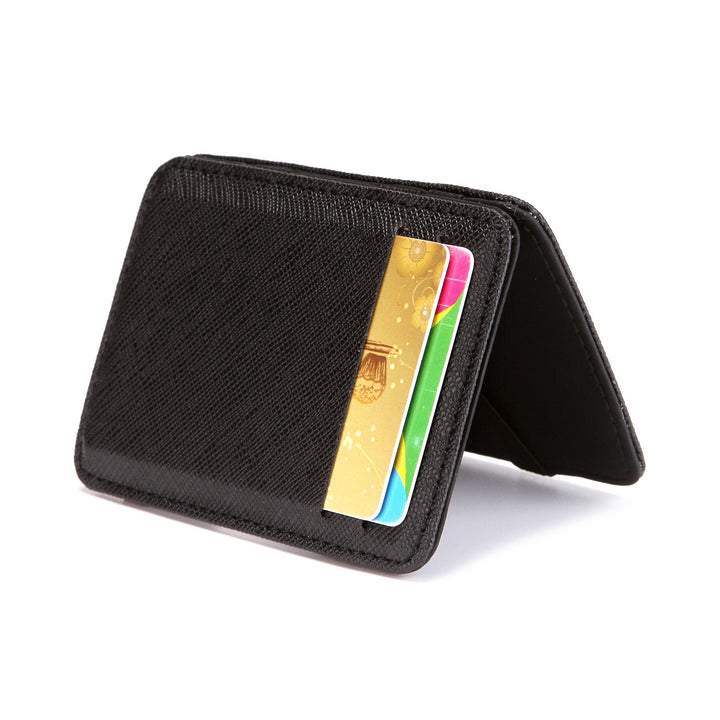 Flip Magic Wallet Cross Pattern Suport pentru card scurt