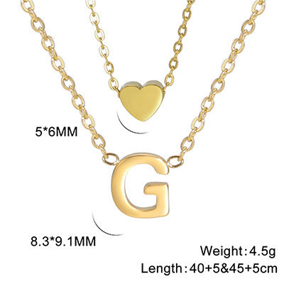 Elegant And Fashionable, Carefully Shaped 26 Letter Necklace