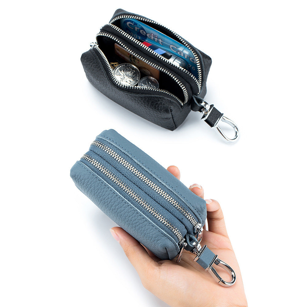 Large Capacity Key Case Double-layer Soft Men's Multifunctional Coin Purse